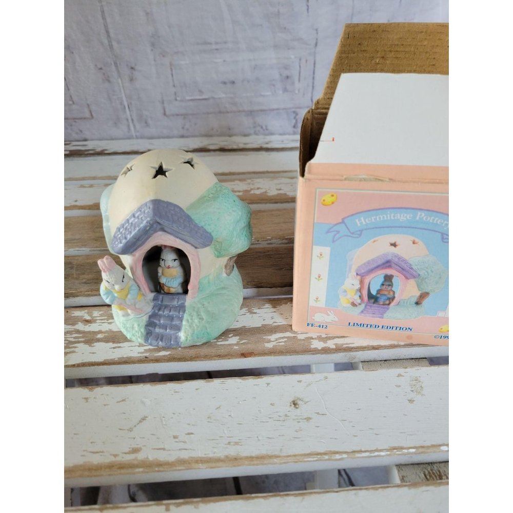 Easter village hermitage pottery mini bunny spring
